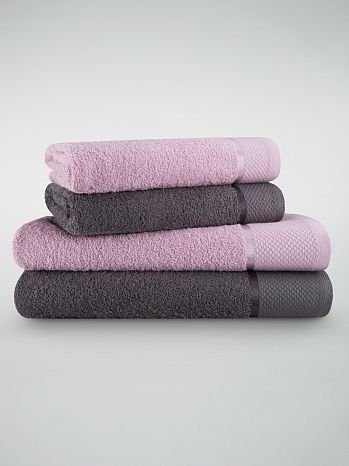 Набор полотенец махровых Refresh, без рисунка, мультиколор