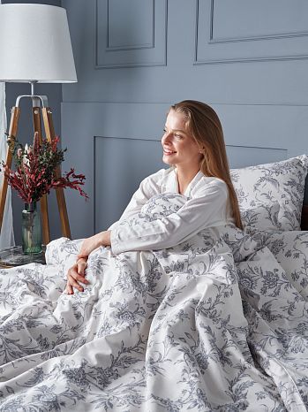 Постельное белье Millennium, бязь, узоры, белый